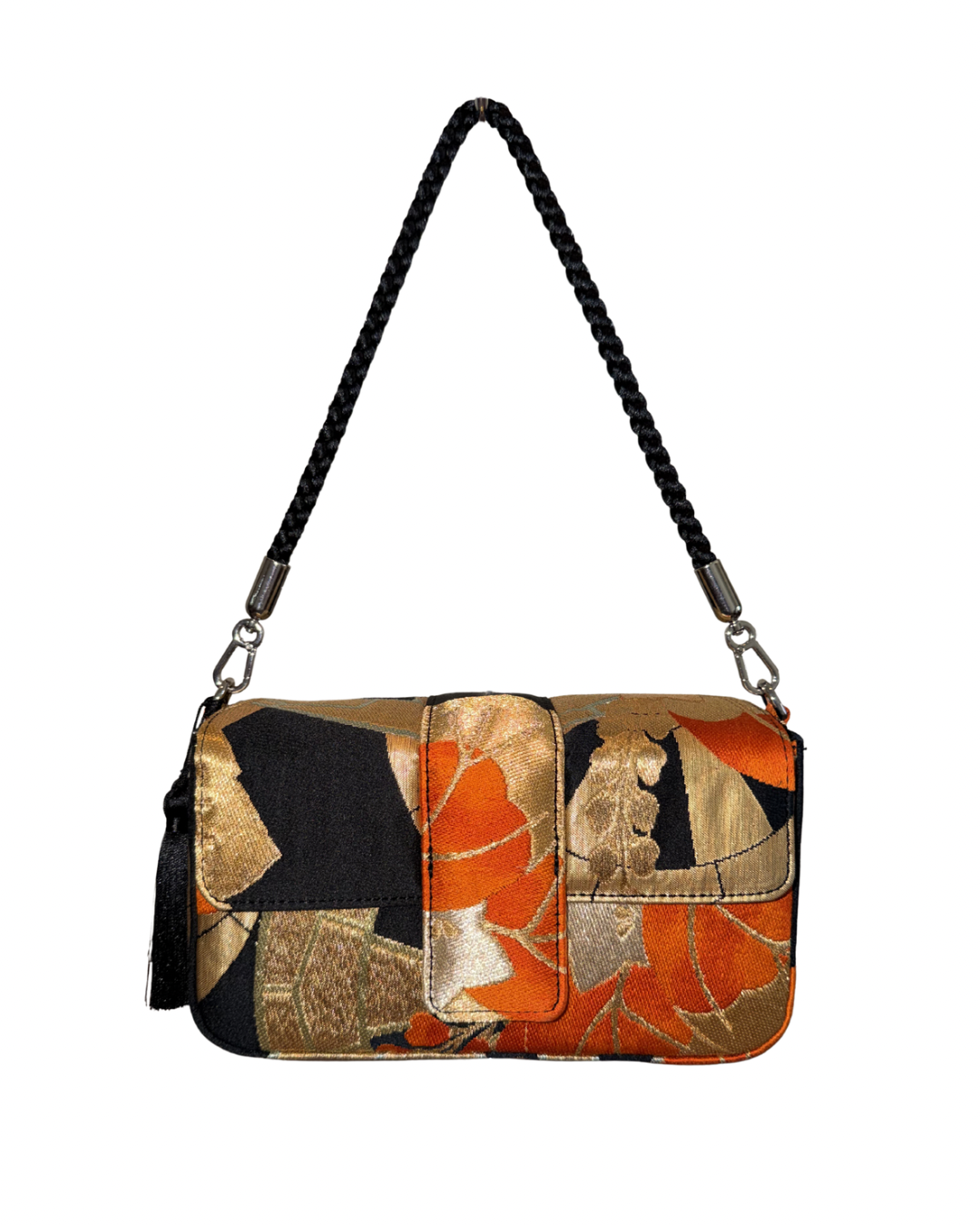Obi Statement Shoulder Bag / 御所車橘 - Goshoguruma Tachibana -
