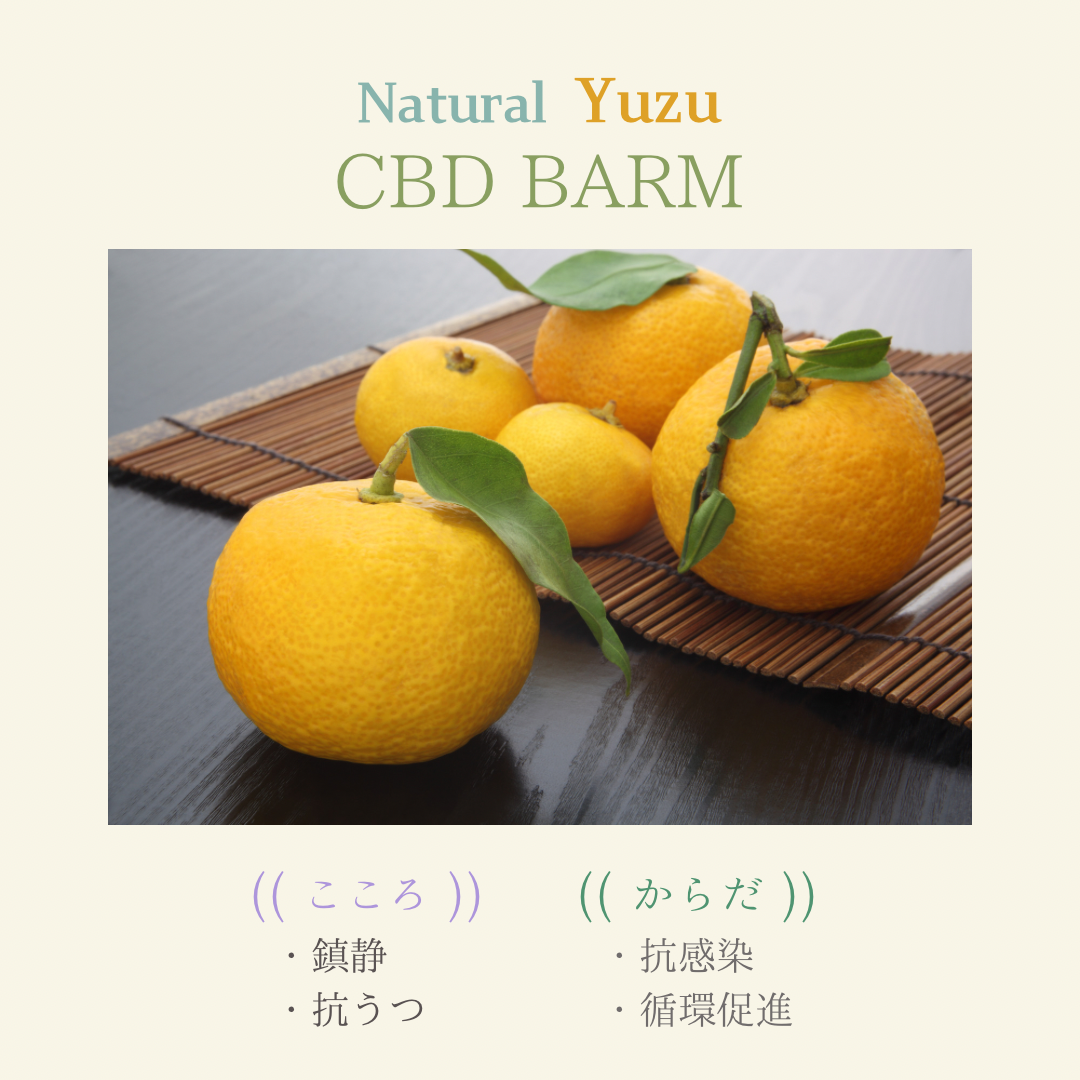 Natural Organic CBD BARM 10g  無添加 万能 天然 柚子 / 檜 バームクリーム