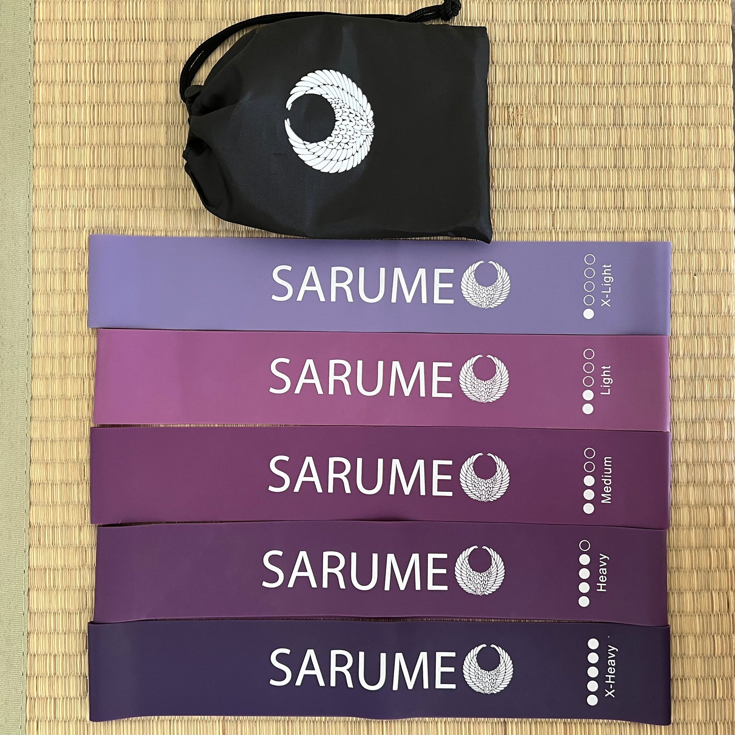 Sarume training natural rubber bands