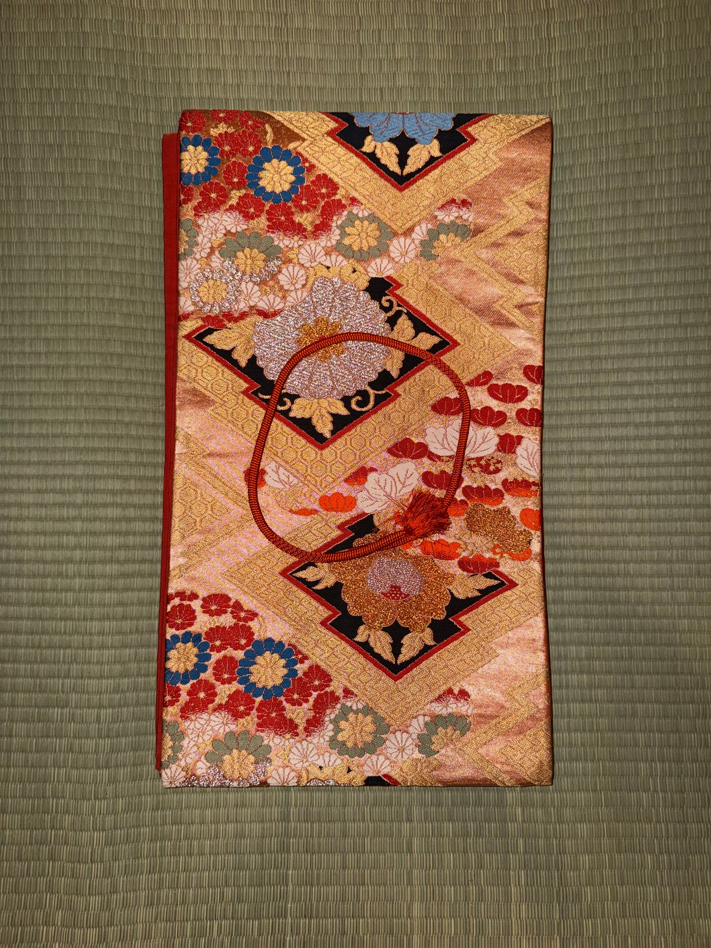 Obi Statement Shoulder Bag / 七色菊 - Nanairo Kiku -