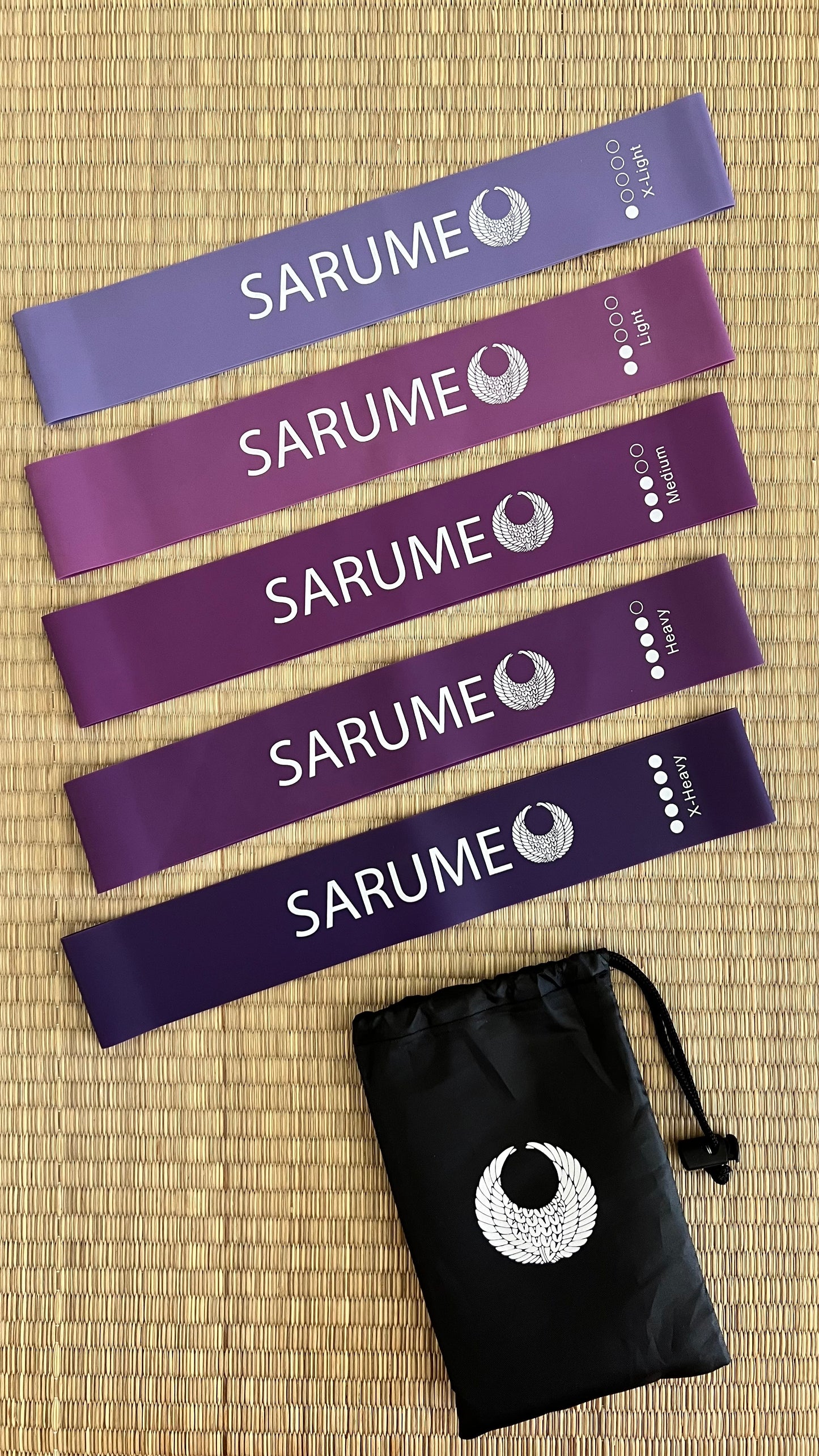 Sarume training natural rubber bands