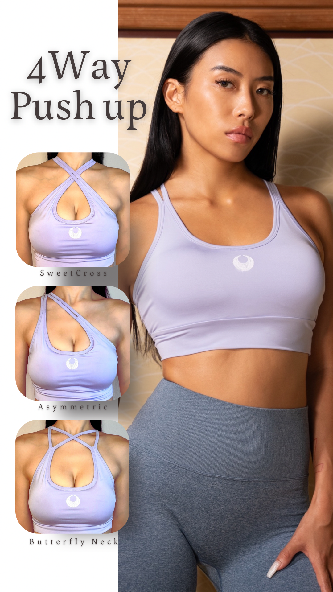 4way pushy up bra tops - 11 colors -