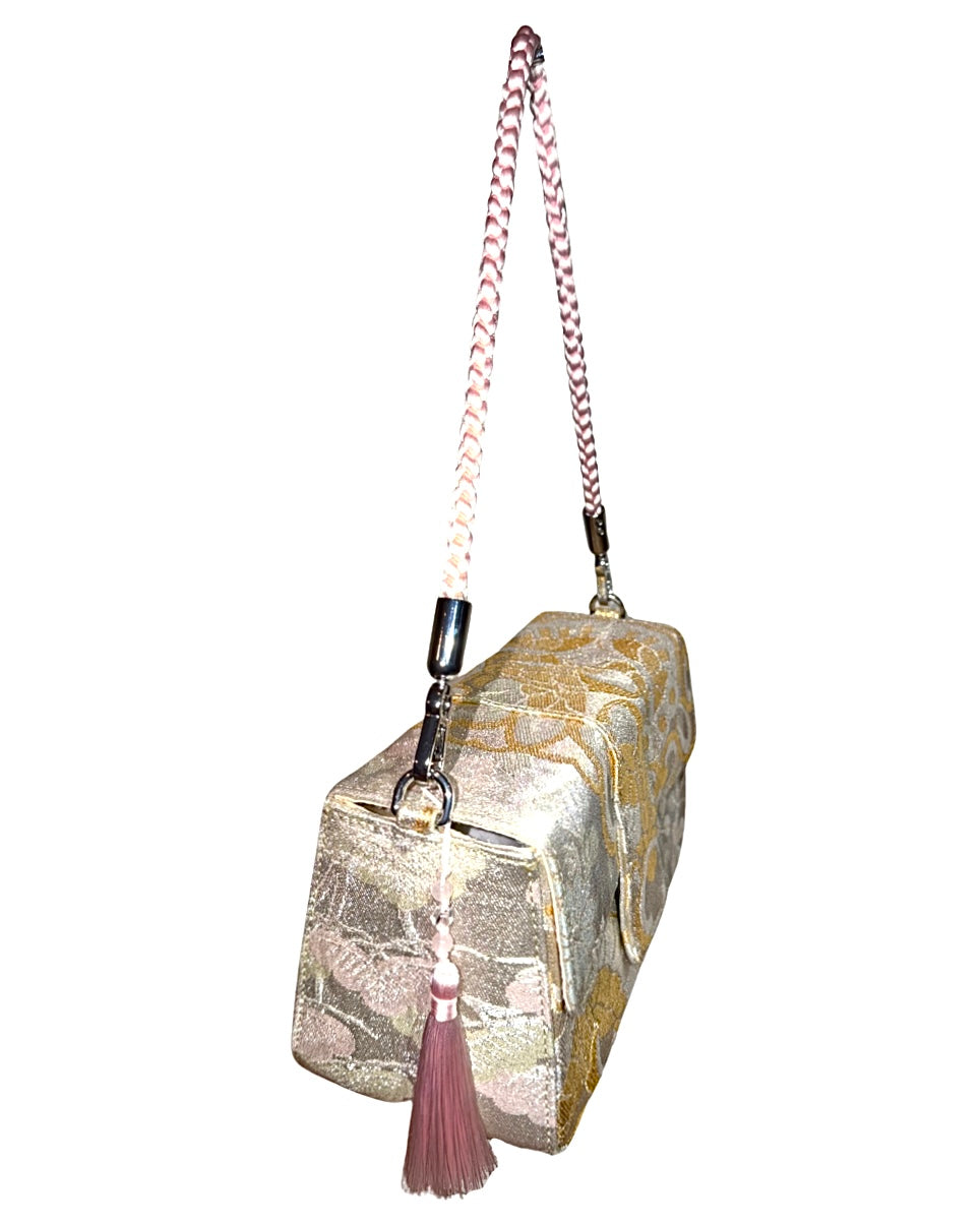 Obi Statement Shoulder Bag / 鳳凰菊桜 - Hooho Kiku Sakura -