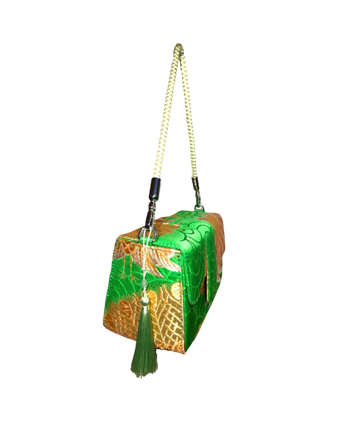 Obi Statement Shoulder Bag / 鳳凰丸青海波 - Hoohomaru Seigaiha -