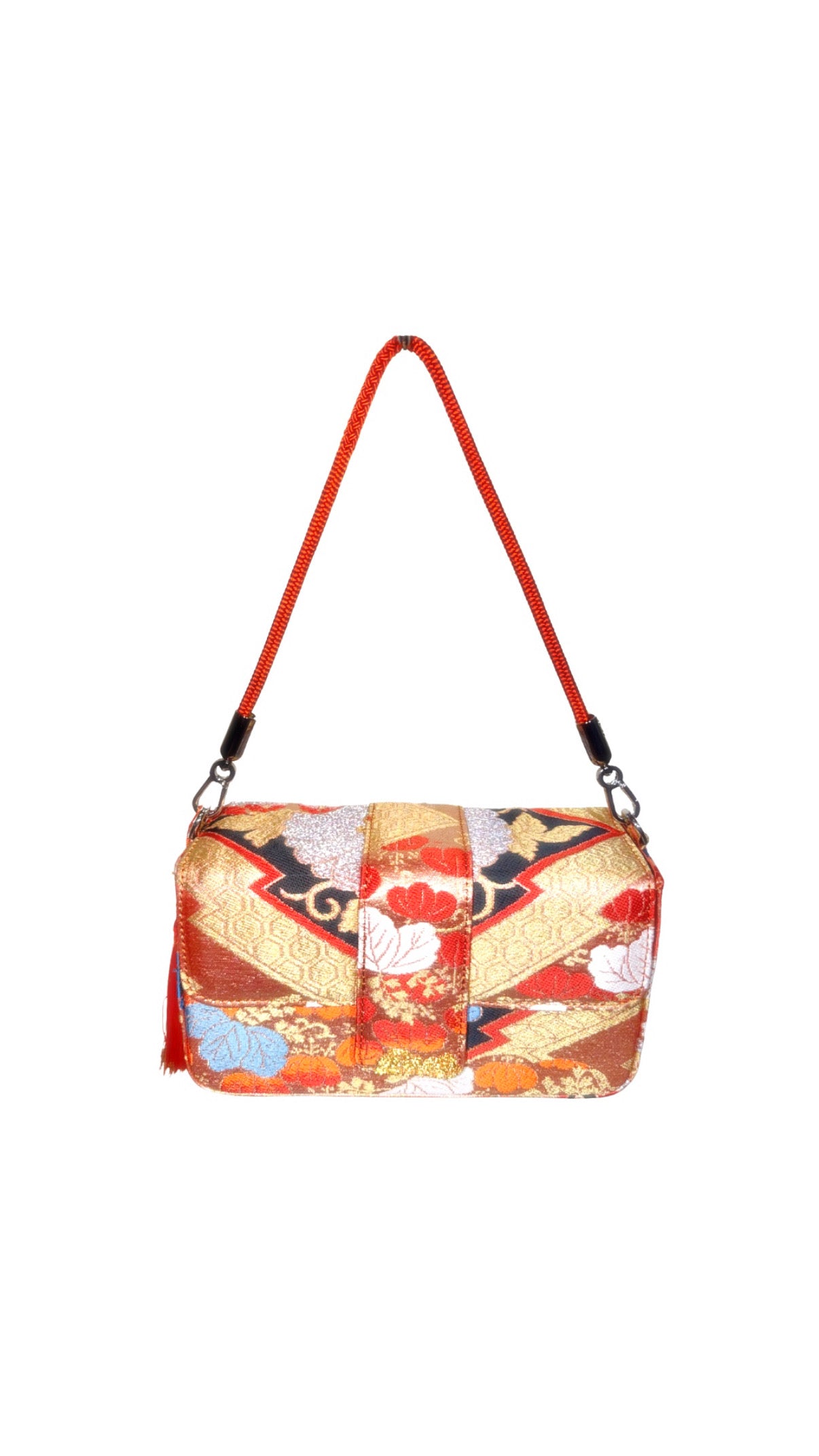 Obi Statement Shoulder Bag / 七色菊 - Nanairo Kiku -