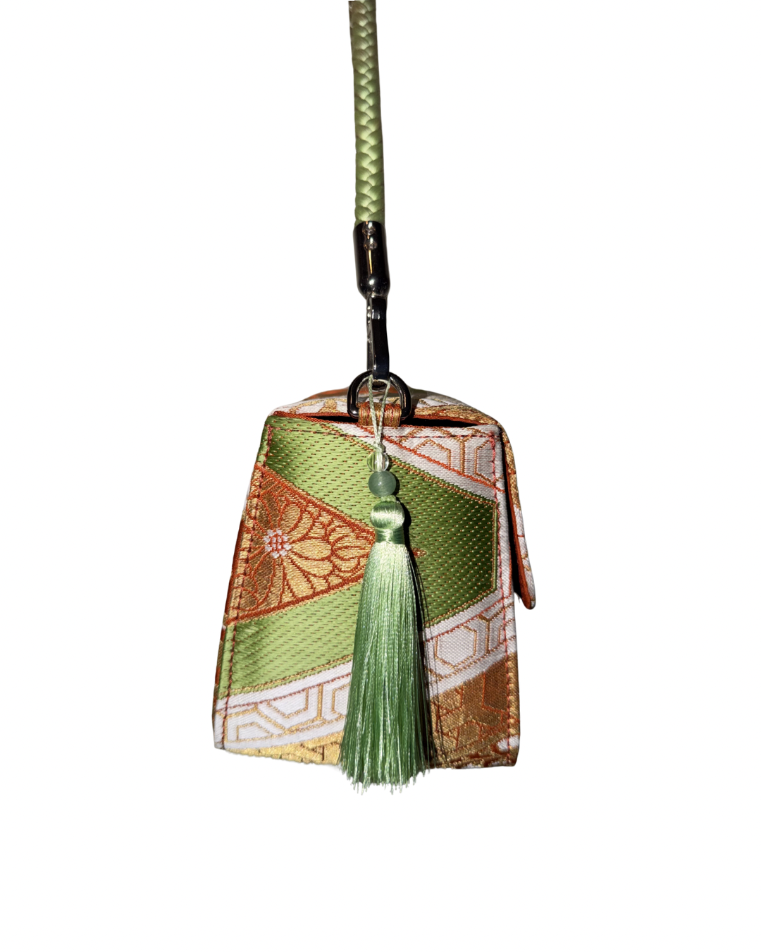 Obi Statement Shoulder Bag / 菊唐草 - Kiku Karakusa -