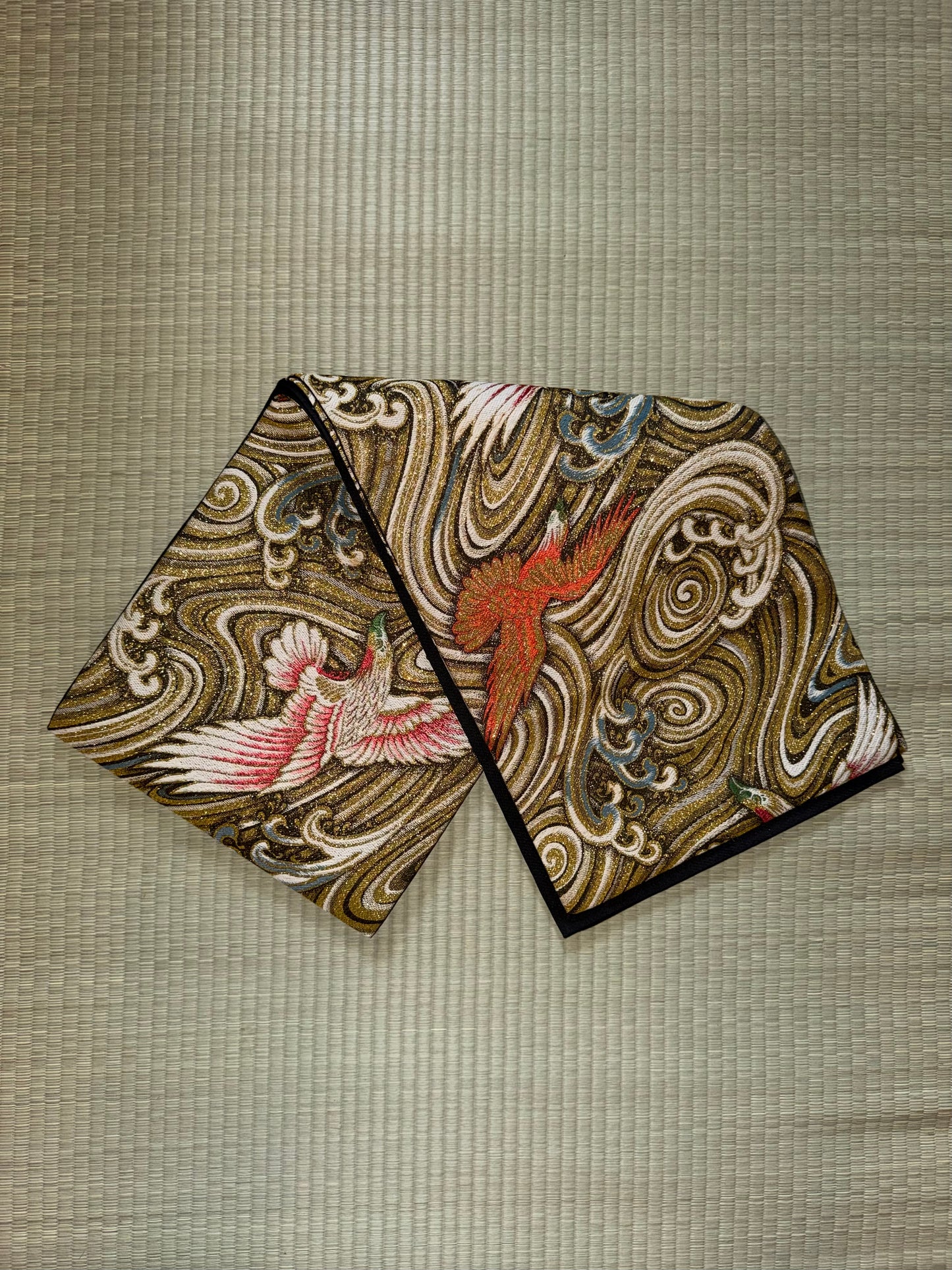 Obi Statement Shoulder Bag / 鶴波 - Tsuru Nami -