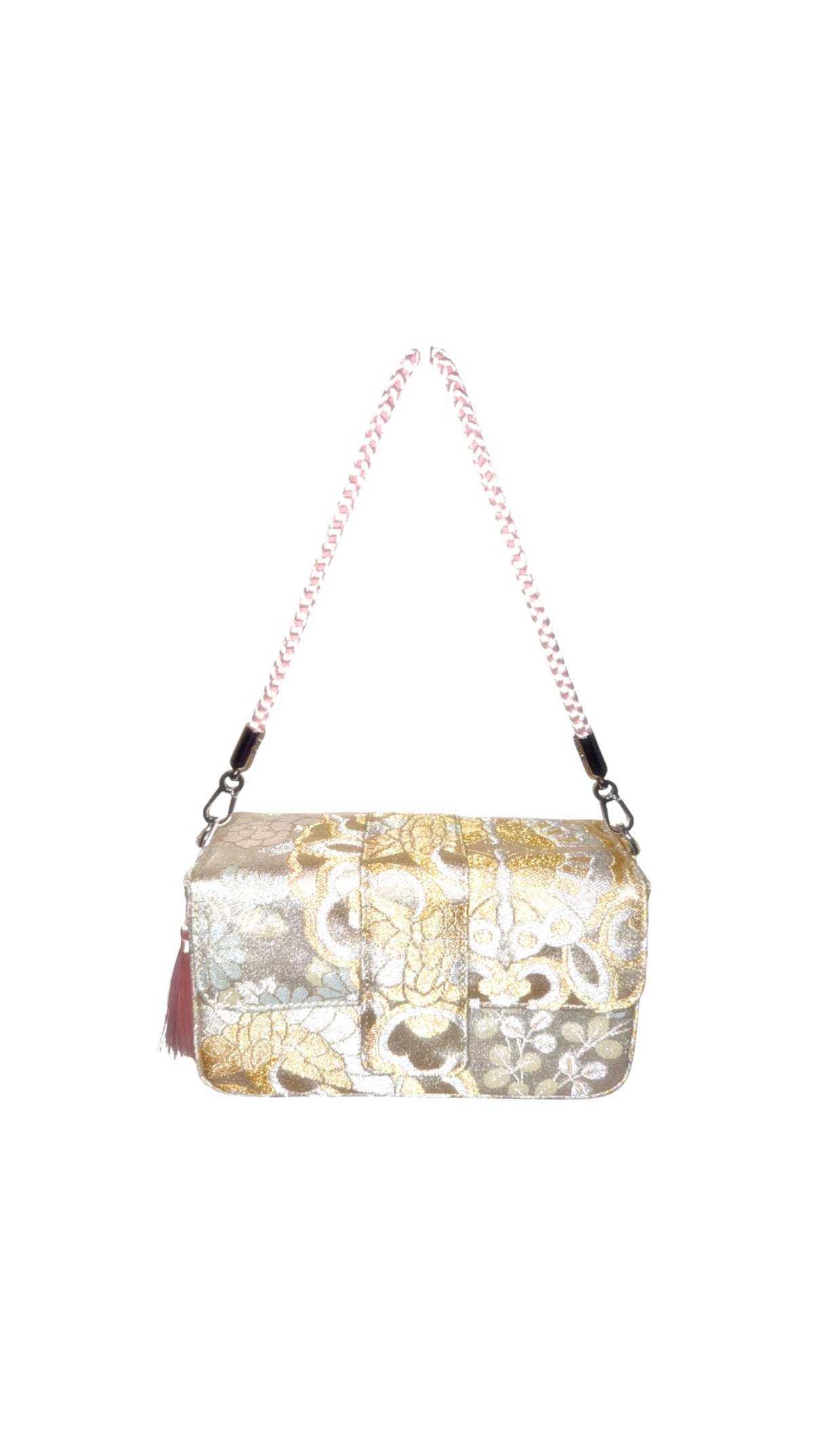 Obi Statement Shoulder Bag / 鳳凰菊桜 - Hooho Kiku Sakura -