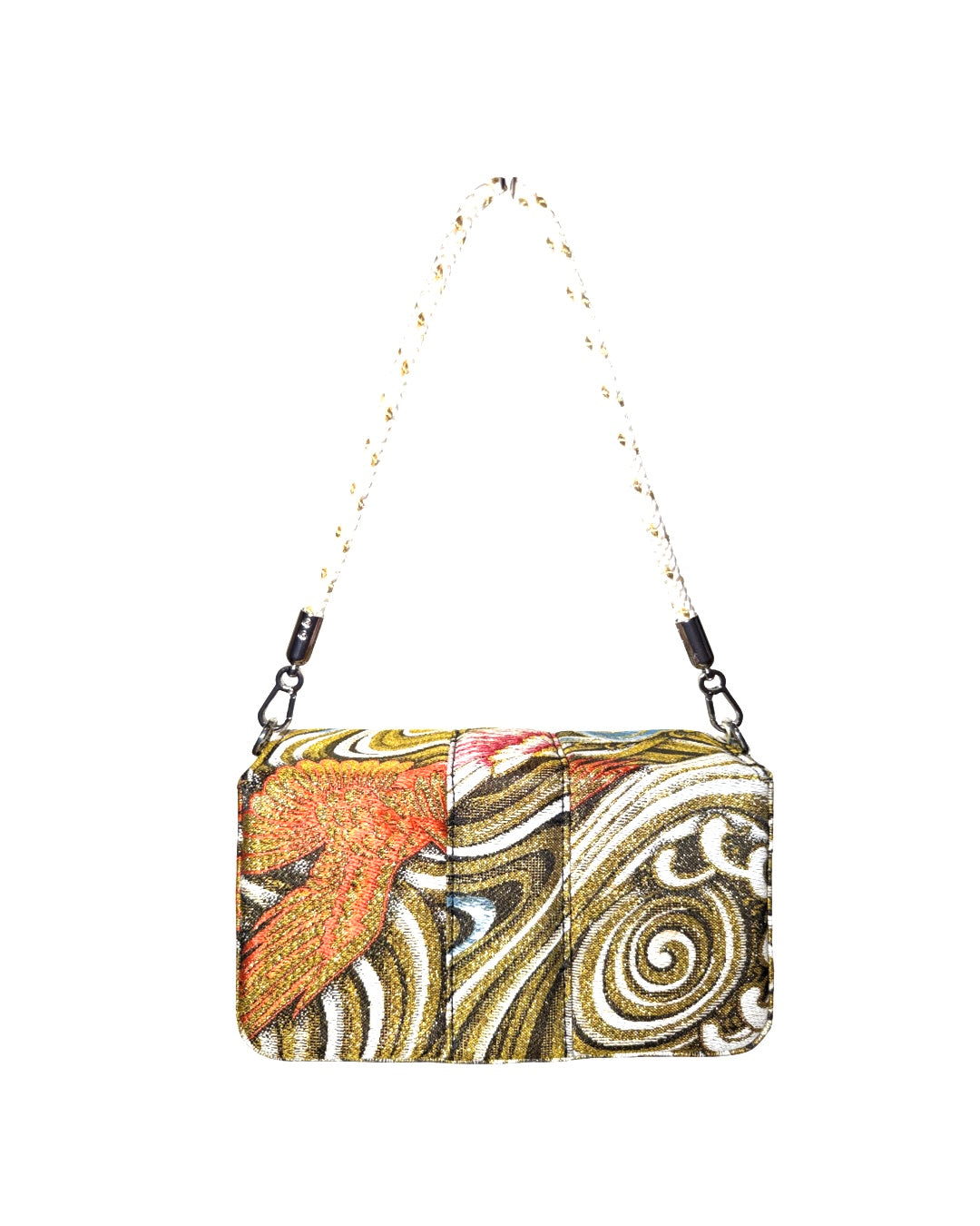 Obi Statement Shoulder Bag / 鶴波 - Tsuru Nami -