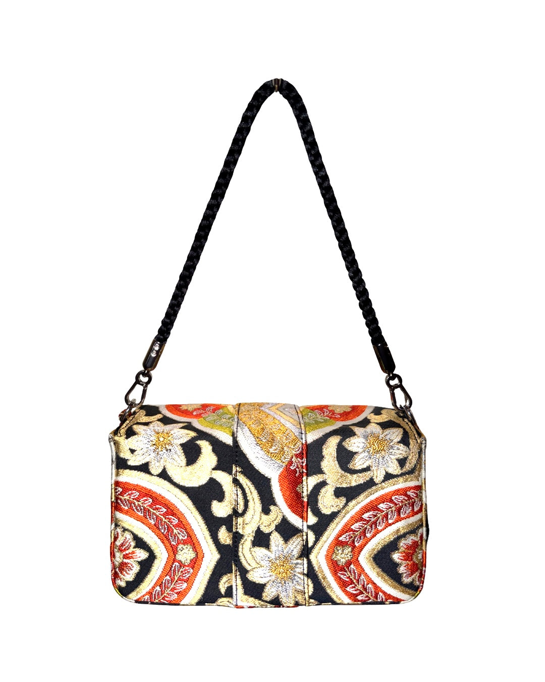 Obi Statement Shoulder Bag / 花菱文 - Hanabishimon -
