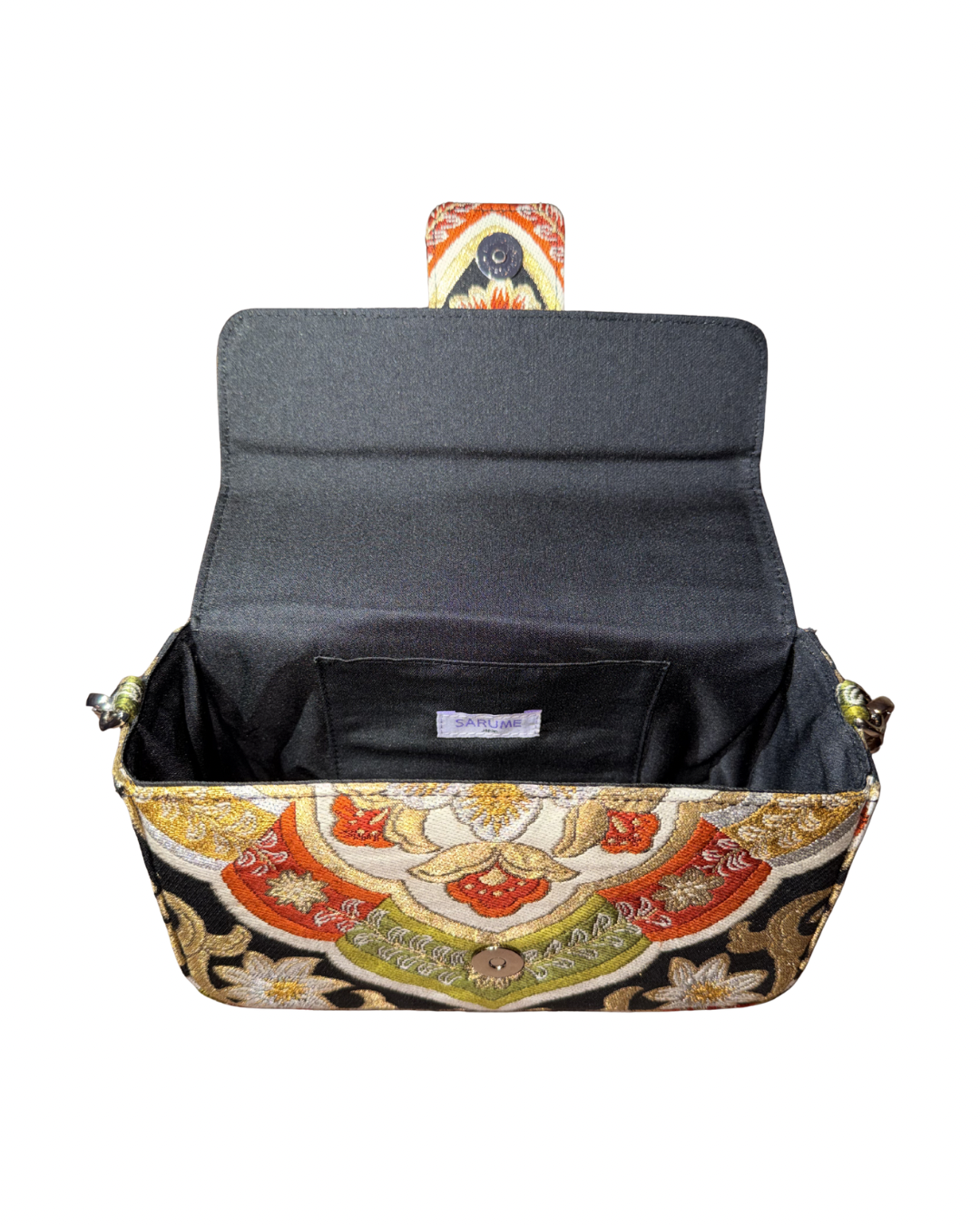 Obi Statement Shoulder Bag / 花菱文 - Hanabishimon -