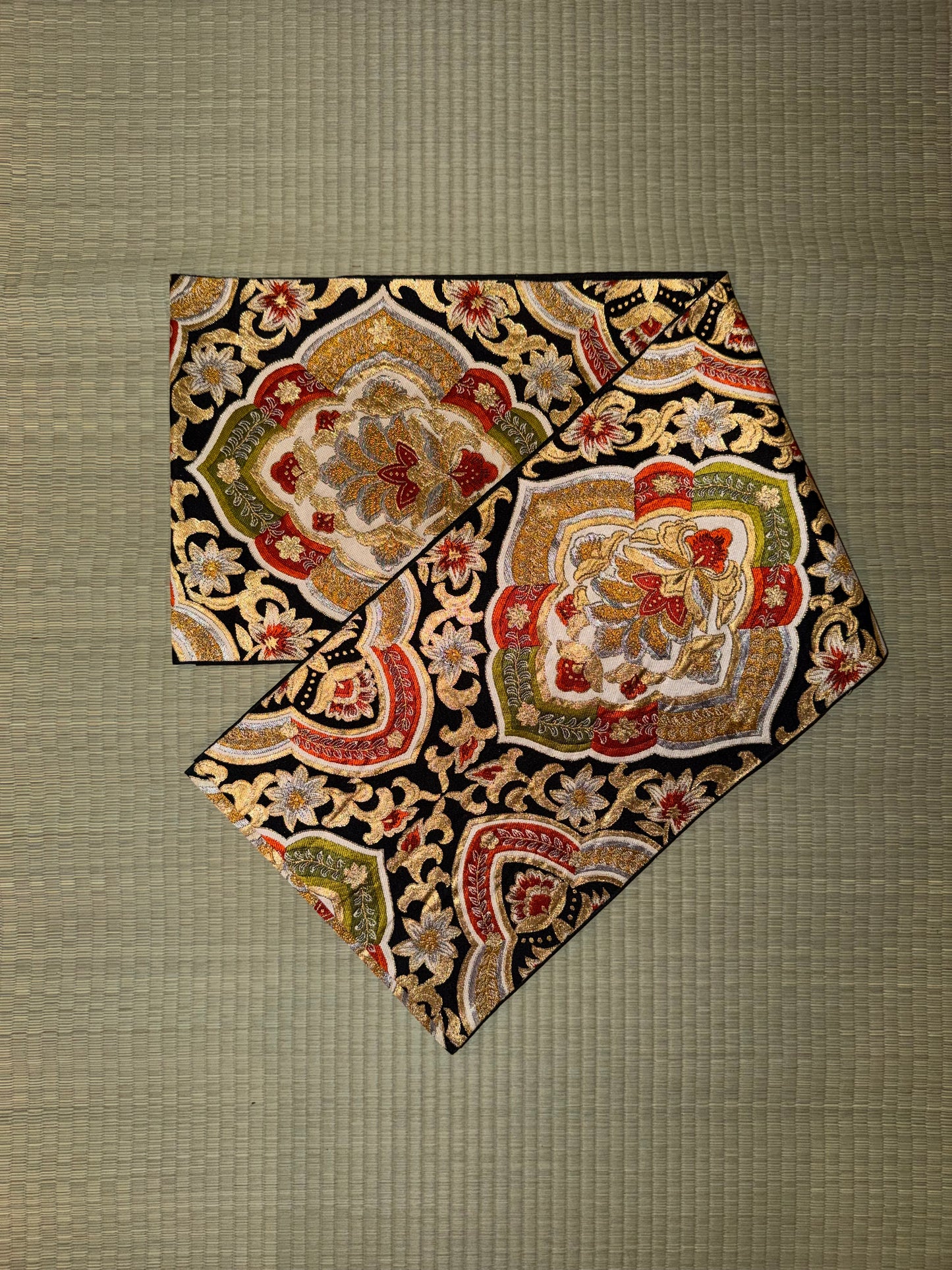 Obi Statement Shoulder Bag / 花菱文 - Hanabishimon -