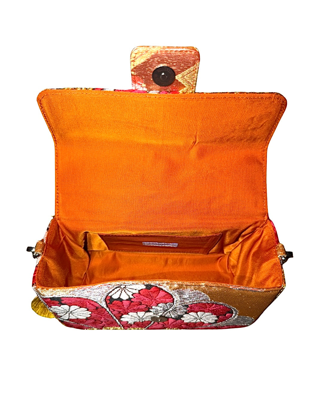 Obi Statement Shoulder Bag / 紅白菊 - Kouhaku Kiku -