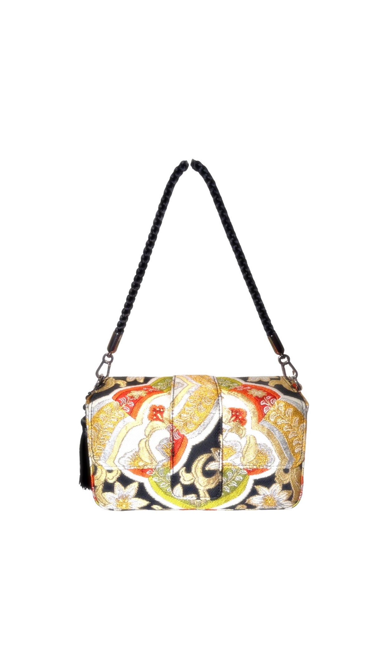Obi Statement Shoulder Bag / 花菱文 - Hanabishimon -