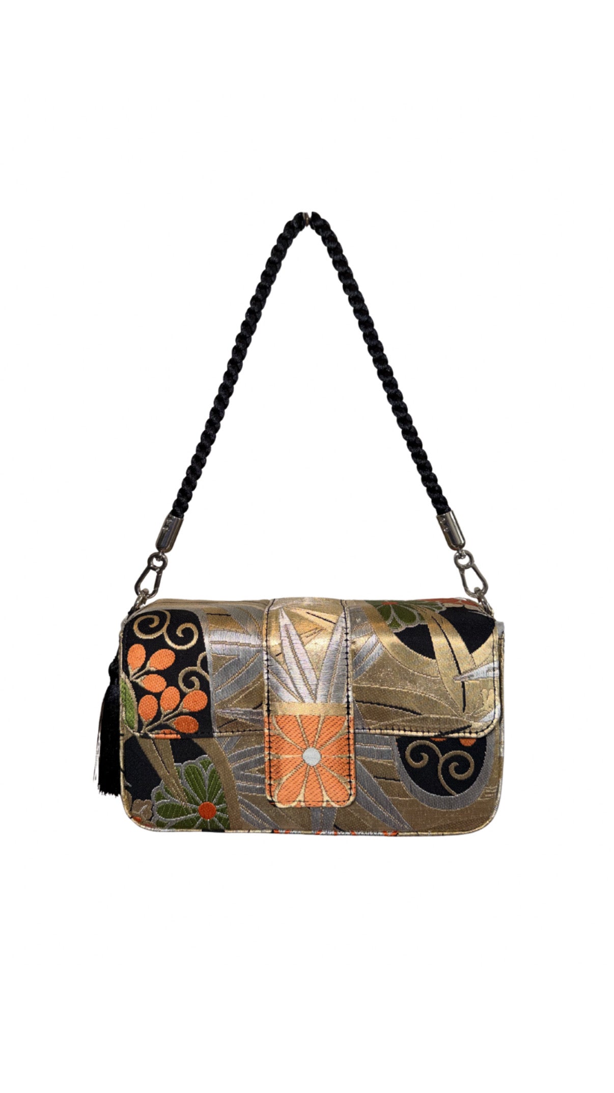 Obi Statement Shoulder Bag / 菊笹 - Kiku Sasa -