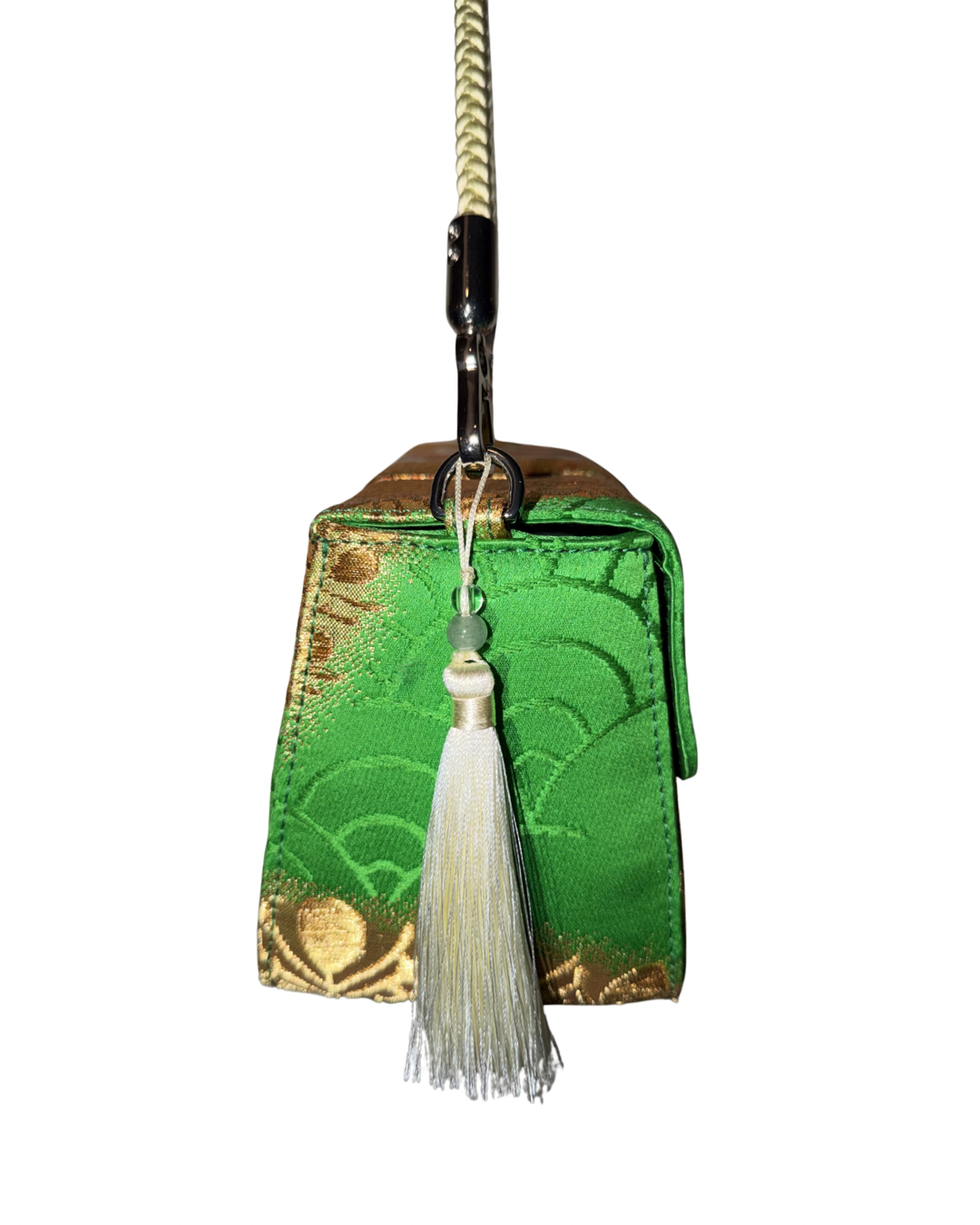 Obi Statement Shoulder Bag / 鳳凰丸青海波 - Hoohomaru Seigaiha -