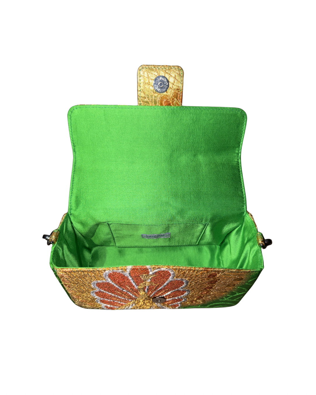 Obi Statement Shoulder Bag / 鳳凰丸青海波 - Hoohomaru Seigaiha -